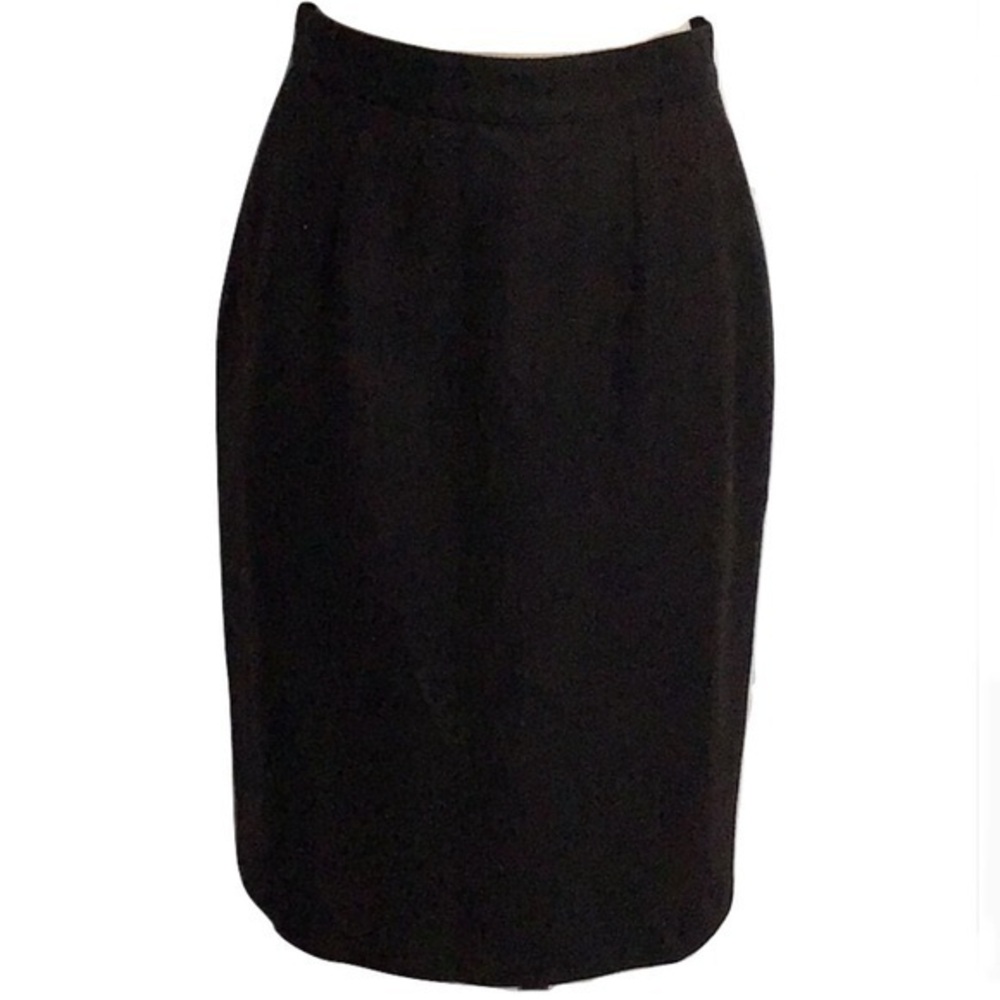Burberry Pencil Skirt US 12 Brown & Black Tweed